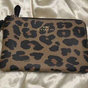 Coach Leopard Cheetah Wristlet